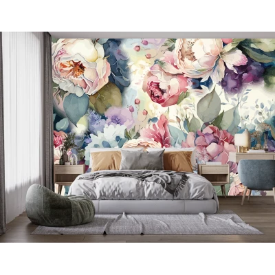 Fototapet Trandafiri 3D pentru Dormitor și Living Premier Decor