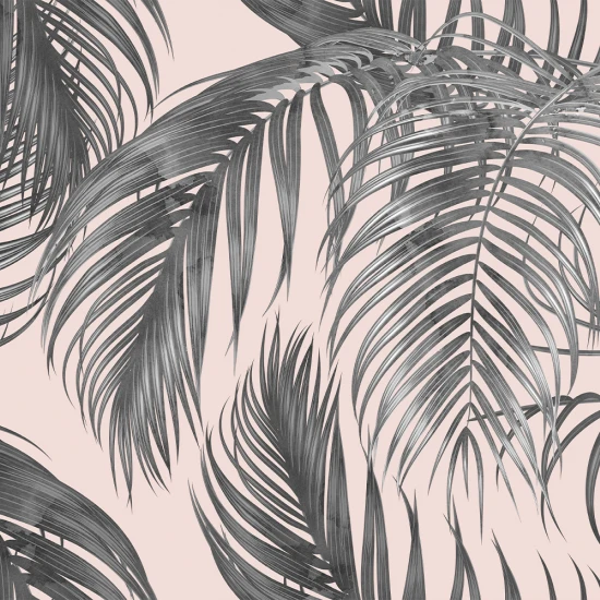 Fototapet Tropical 3D Roz pentru Dormitor și Living