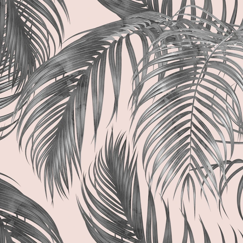Fototapet Tropical 3D Roz pentru Dormitor și Living