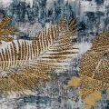 Fototapet fara imbinari Abstract Golden Leaves