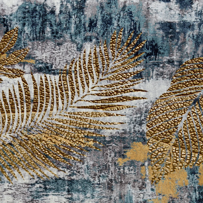 Fototapet fara imbinari Abstract Golden Leaves