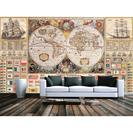 Fototapet fara imbinari Vintage Navigation Premier Decor
