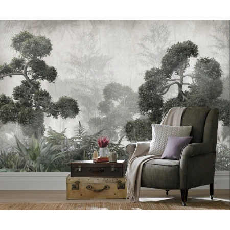 Fototapet fara imbinari Rainforest Foggy Premier Decor