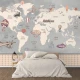 Fototapet fara imbinari World Travel Map
