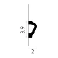 Brau decorativ perete MD255 200 x 2 x 3.9 cm