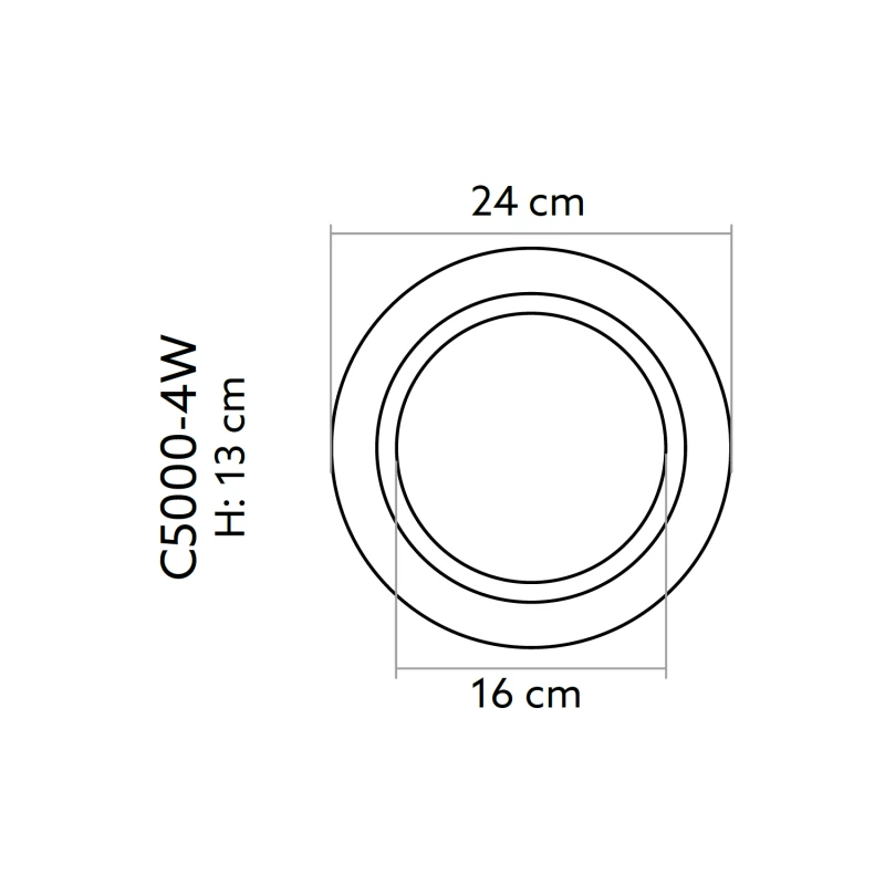Baza coloana decorativa C5000-4W Ø 24 cm x 13 cm