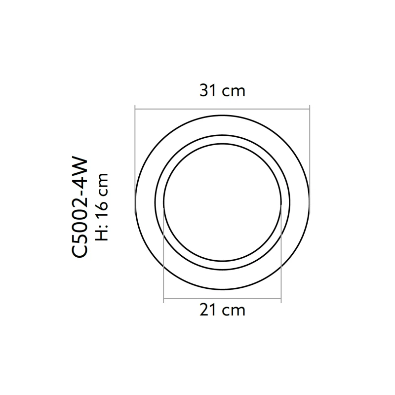 Baza coloana decorativa C5002-4W Ø 31 x 16 cm