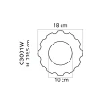 Trunchi canelat coloana decorativa C3001W Ø 18 x 239,5 cm
