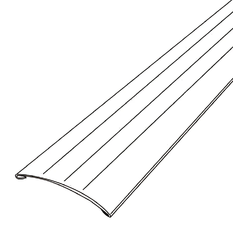 Prag de trecere inox 38 x 2700 mm auriu mat - la nivel - lipire cu adeziv