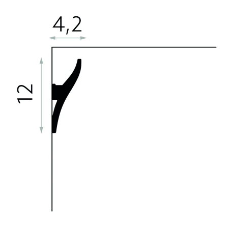 Scafa LED QL010 12 x 4,2 x 200 cm